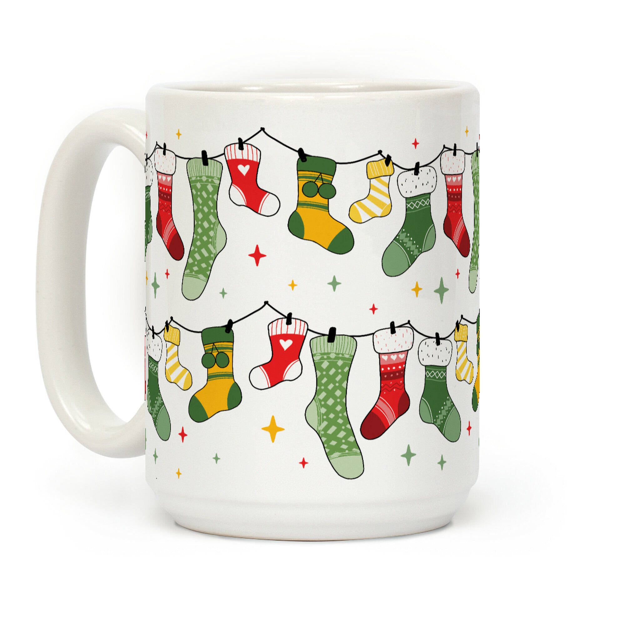 Stockings Pattern Coffee Mug